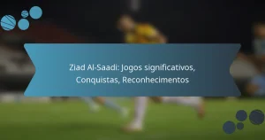 Ziad Al-Saadi: Jogos significativos, Conquistas, Reconhecimentos